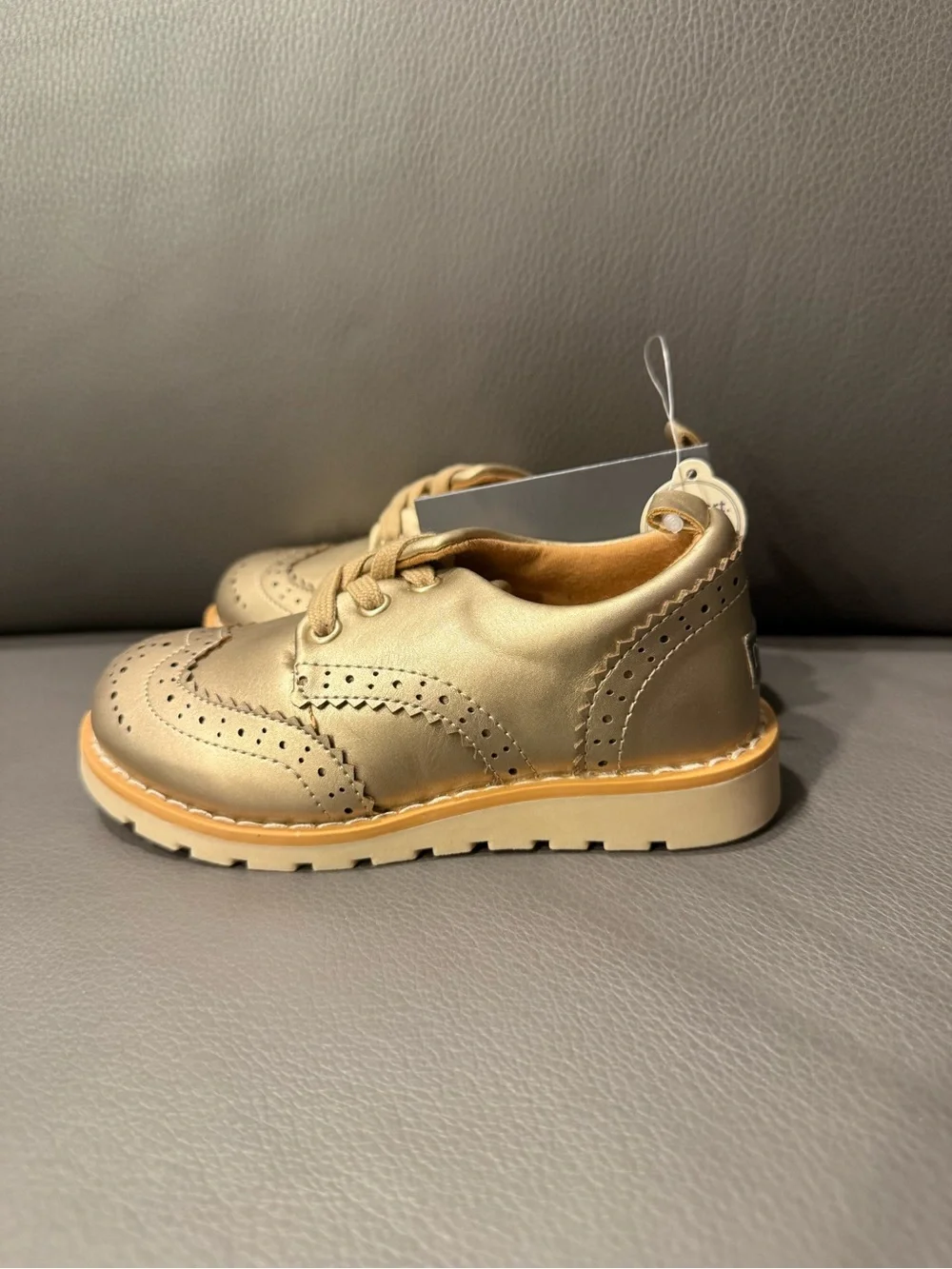 The Modern Moments by Gerber Toddler Girl Oxford Dress Shoes Metallic Gold New